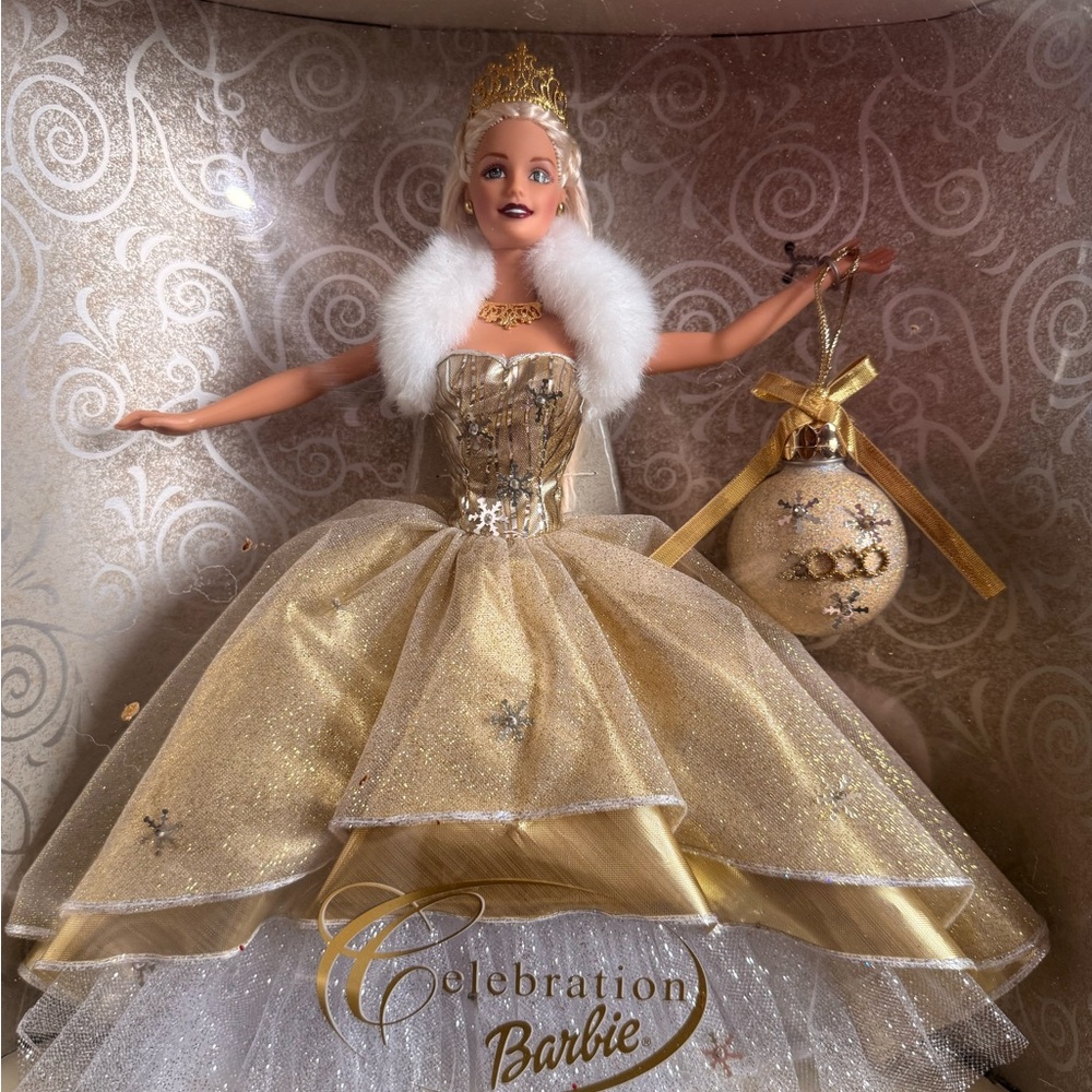 Barbie Celebration Doll in Gold and White
